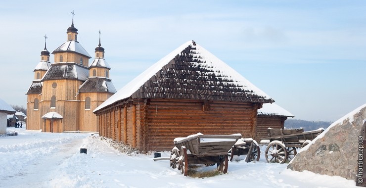 Вход на Сечь зимой Вход на Сечь зимой